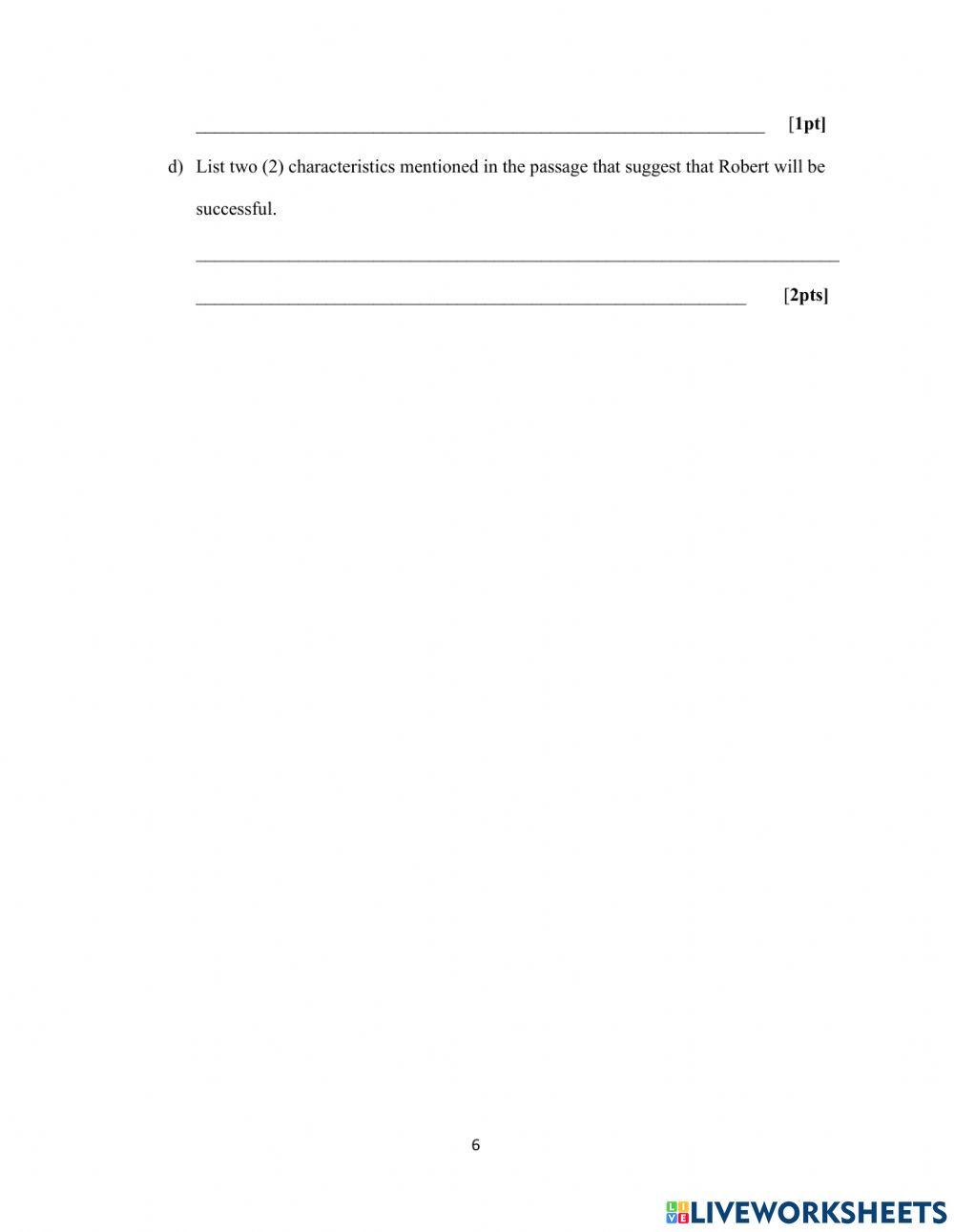 End of Year Examinations