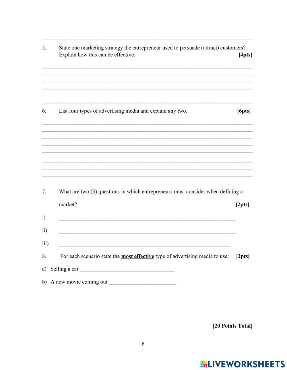 End of Year Examinations Grade 9