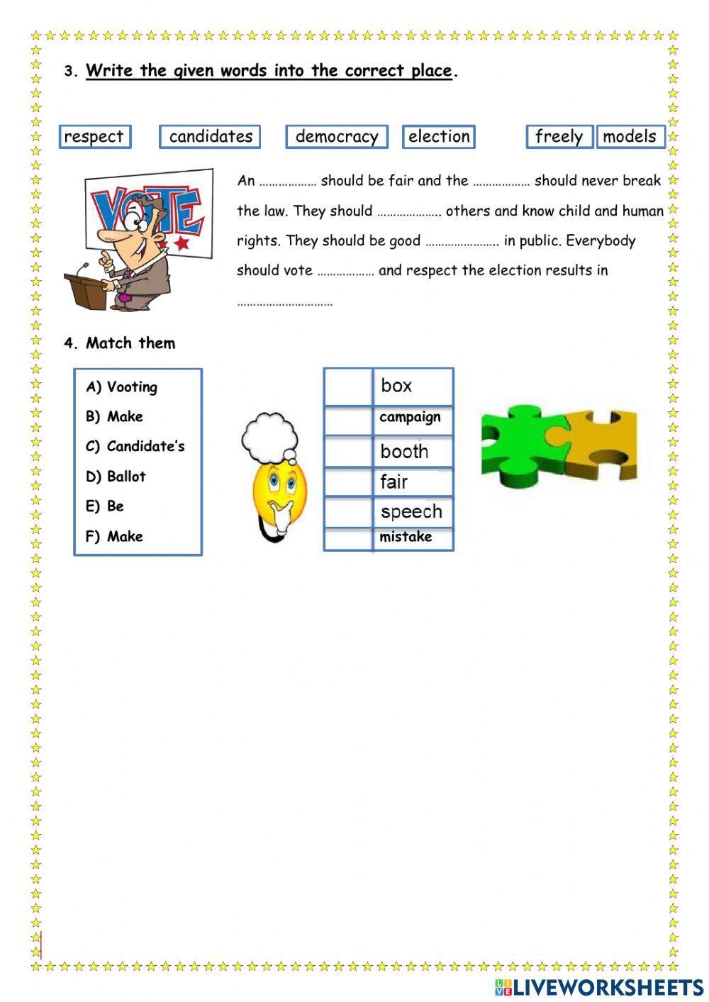 Democracy vocabulary