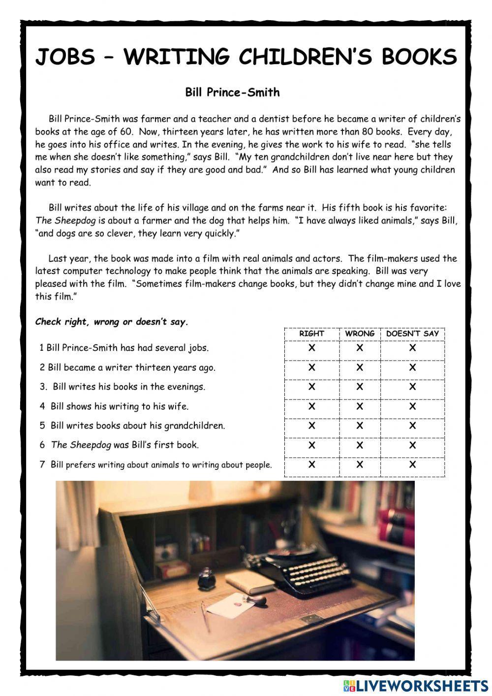 Writing Children's Books KET Reader