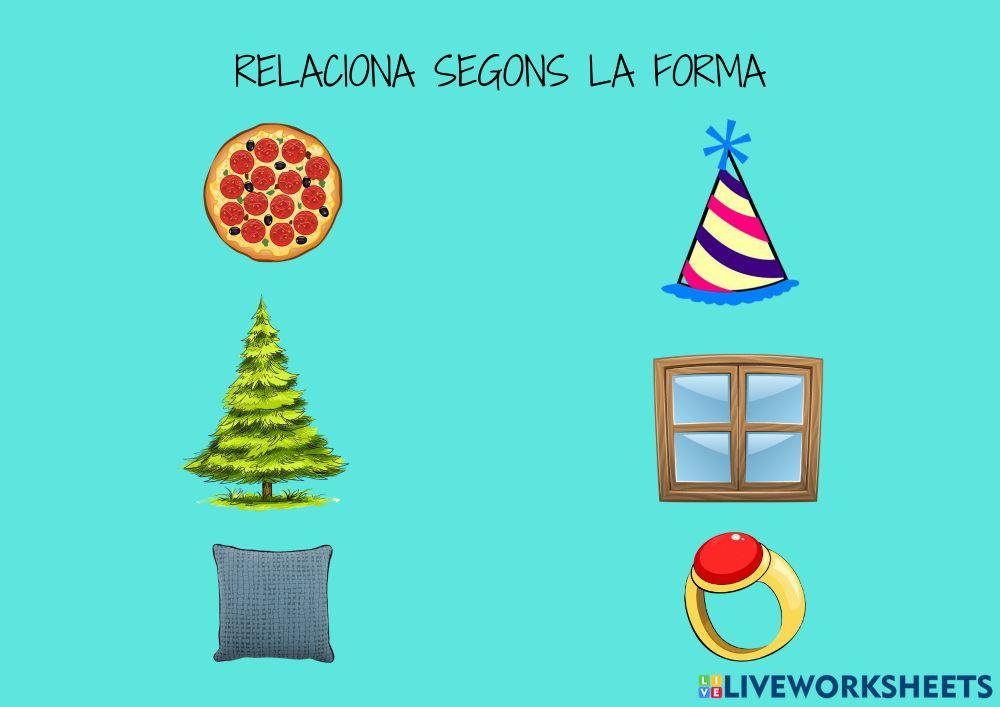 Relaciona segons la forma