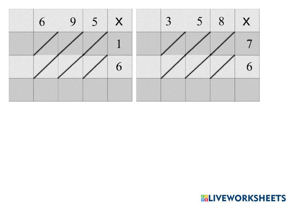 Multiplicação gelosia