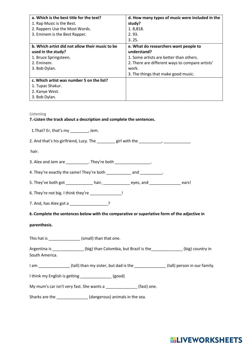 Diagnostic test 10th - 2021
