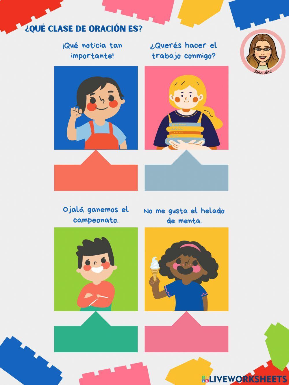 La oración según la actitud del hablante.