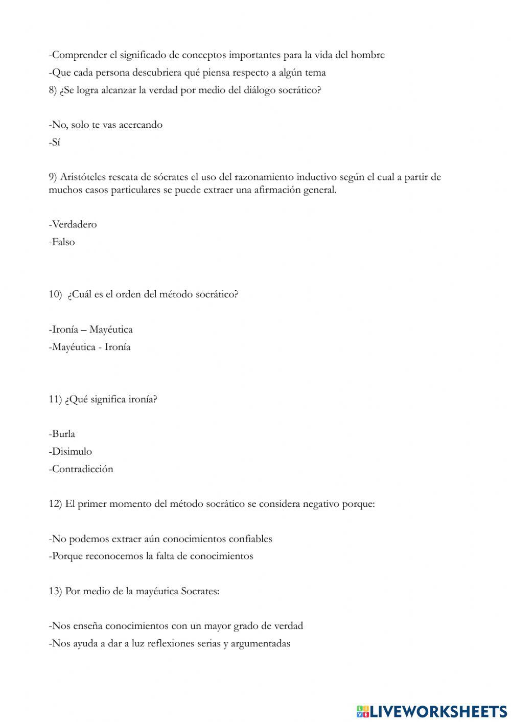 El método socrático