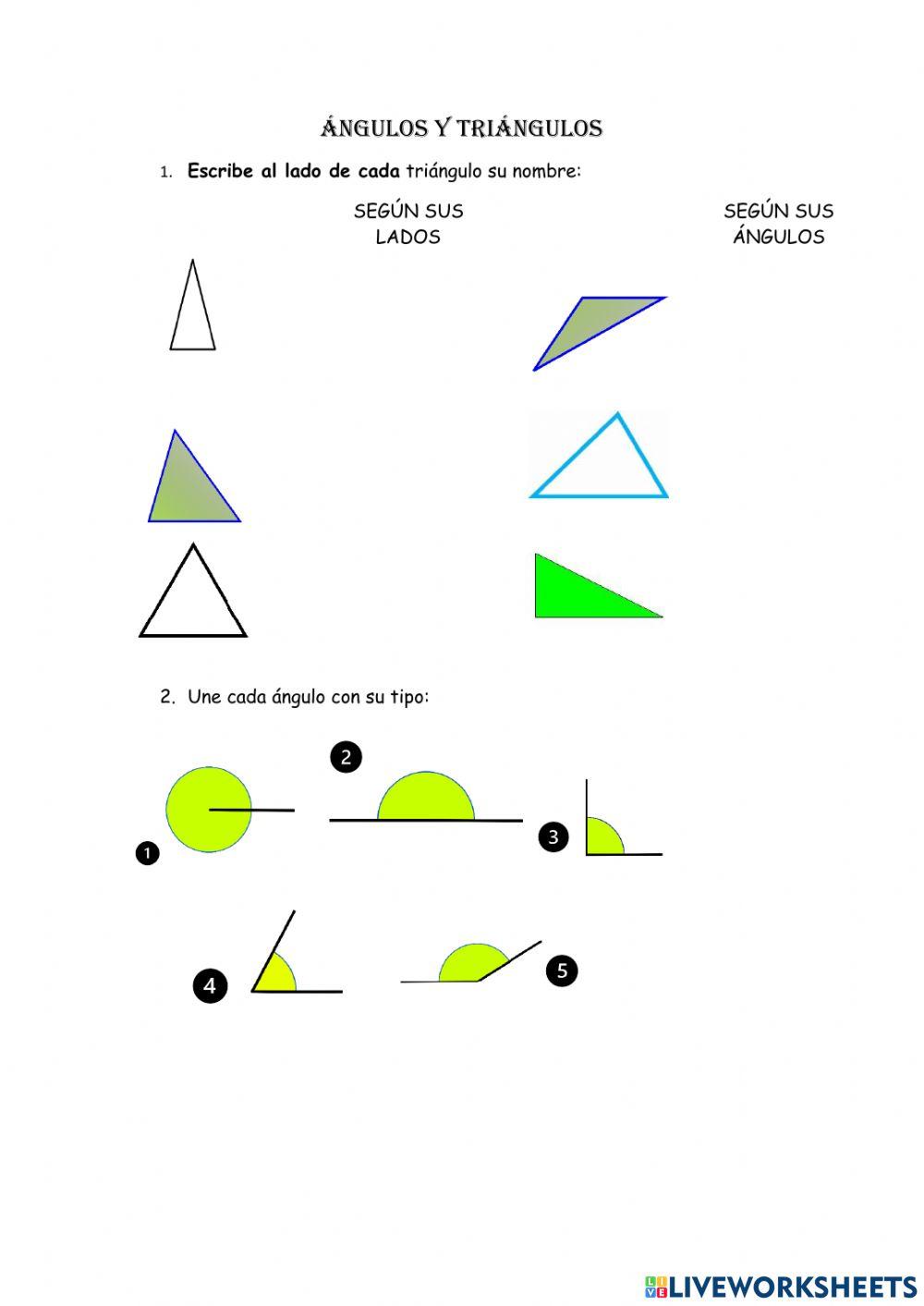Ángulos y triángulos