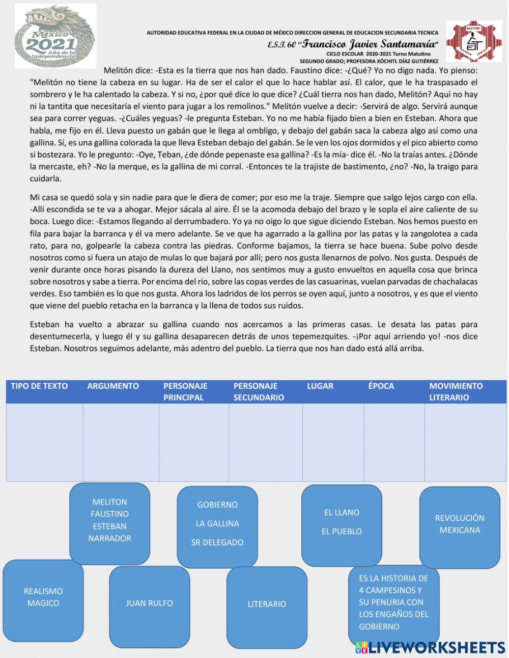 Recuperacion primer periodo español