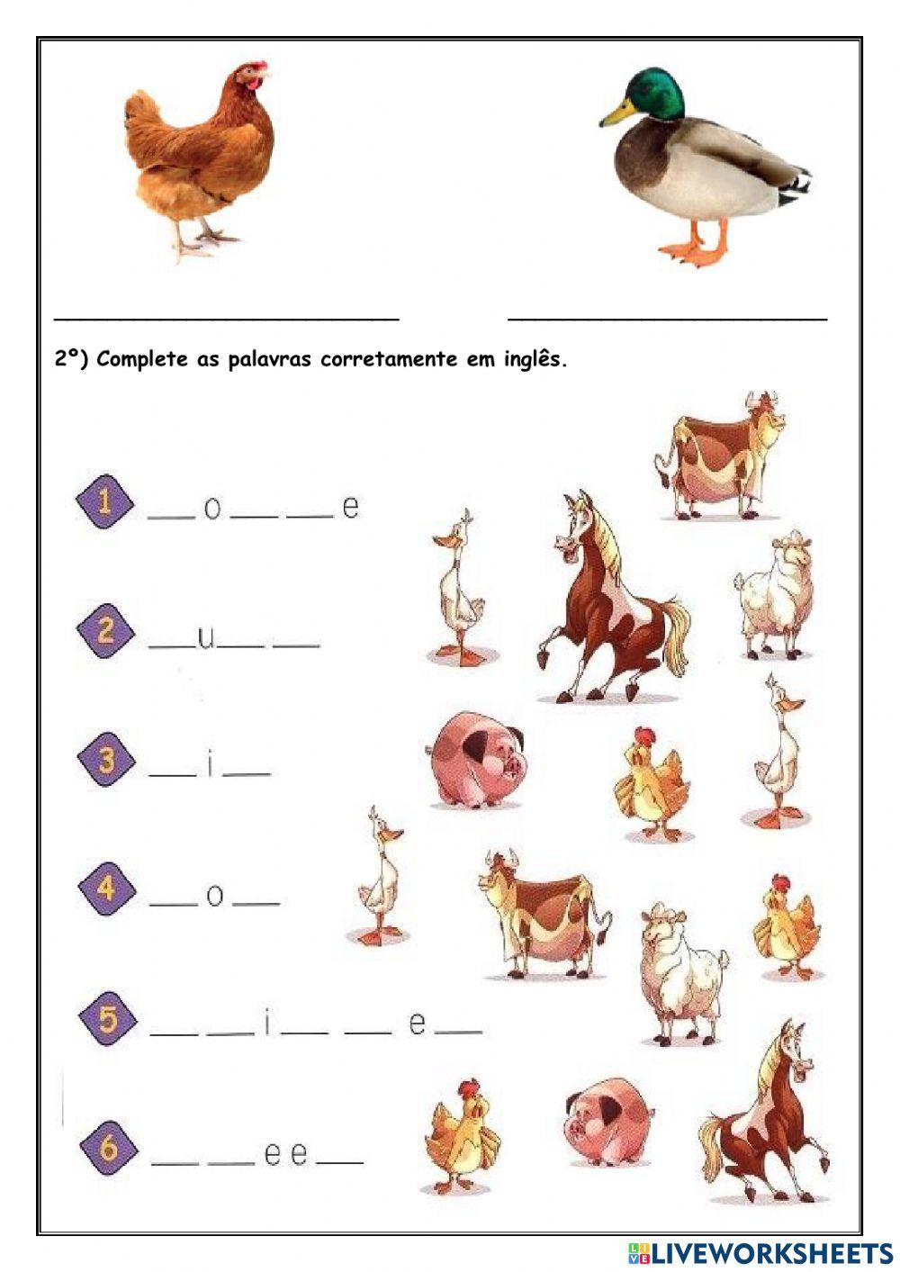 Atividade escrita e auditiva de 12-05-2021