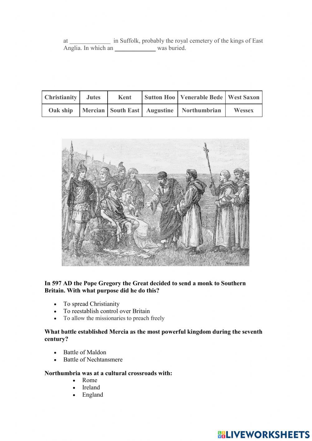 Anglo-saxon, the development of the kingdoms