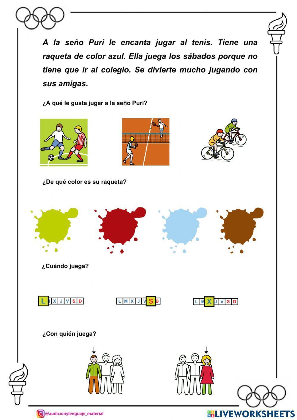 La seño Puri juega al tenis