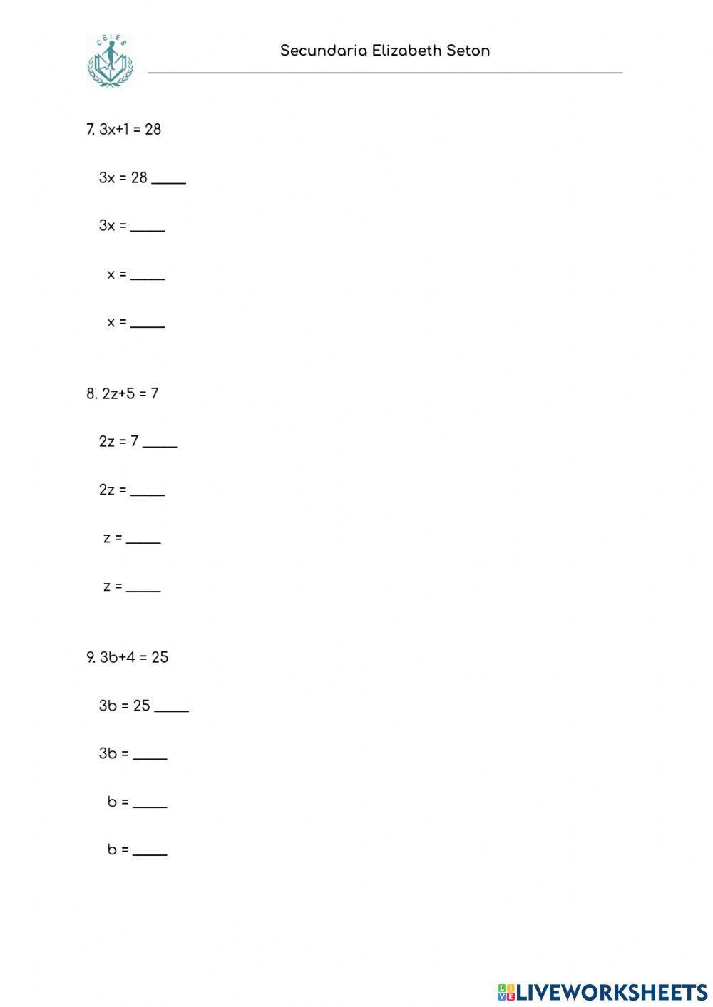 Ecuaciones de explicación
