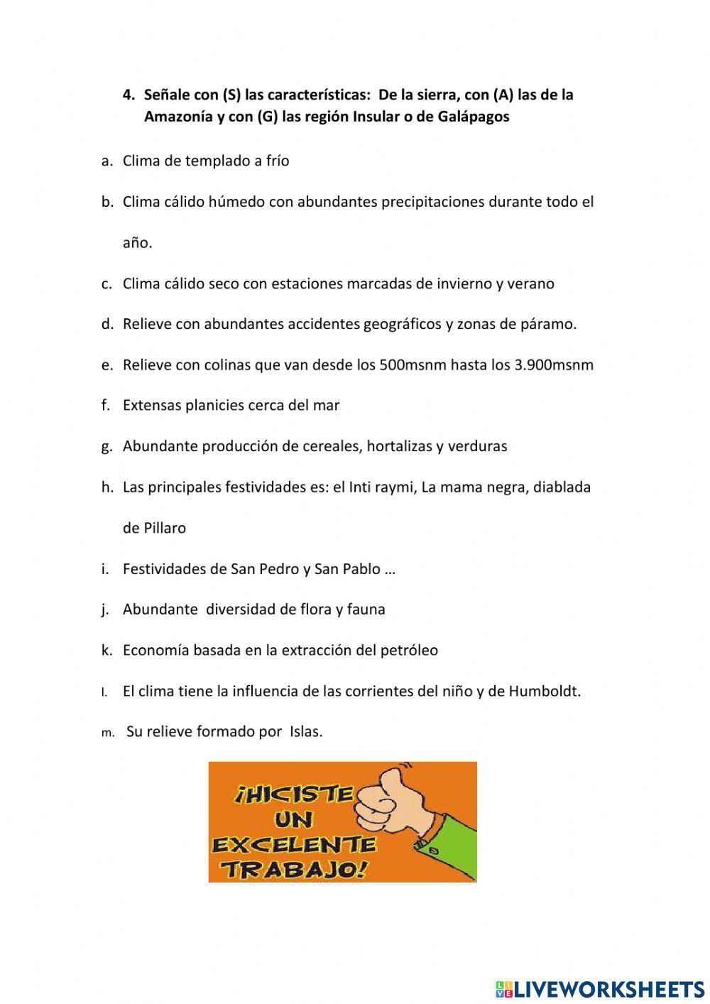 Las Regiones Naturales del Ecuador