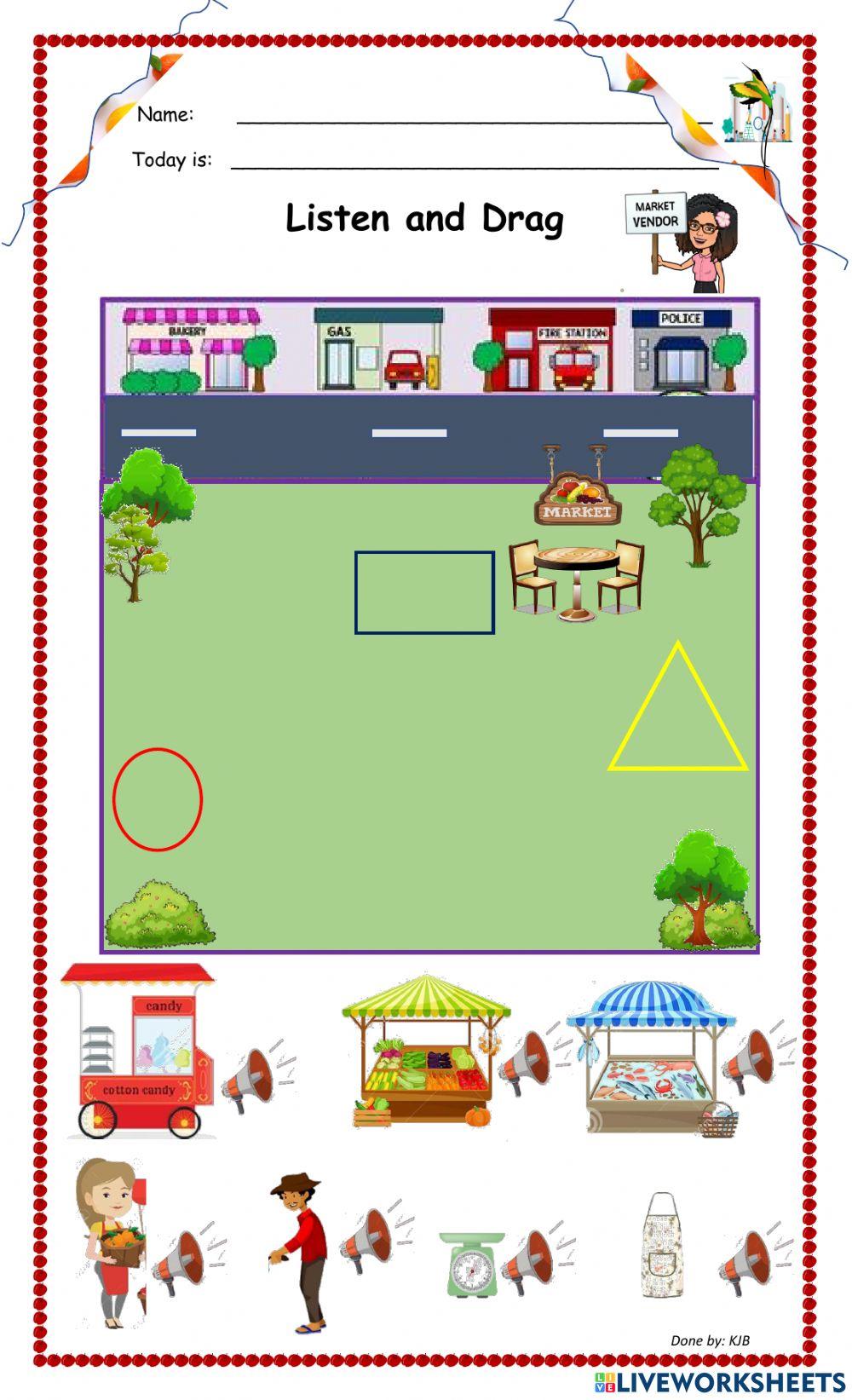 Listen and Drag - Market