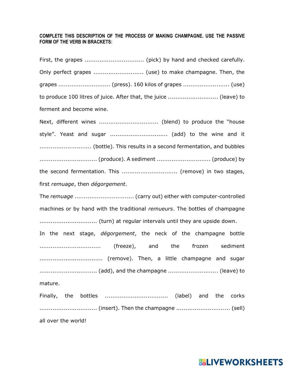 Passive Voice Process