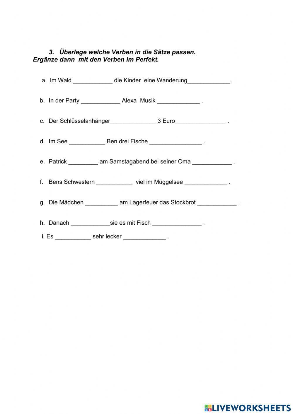 Meine Erlebnisse . Deutschprofis Test