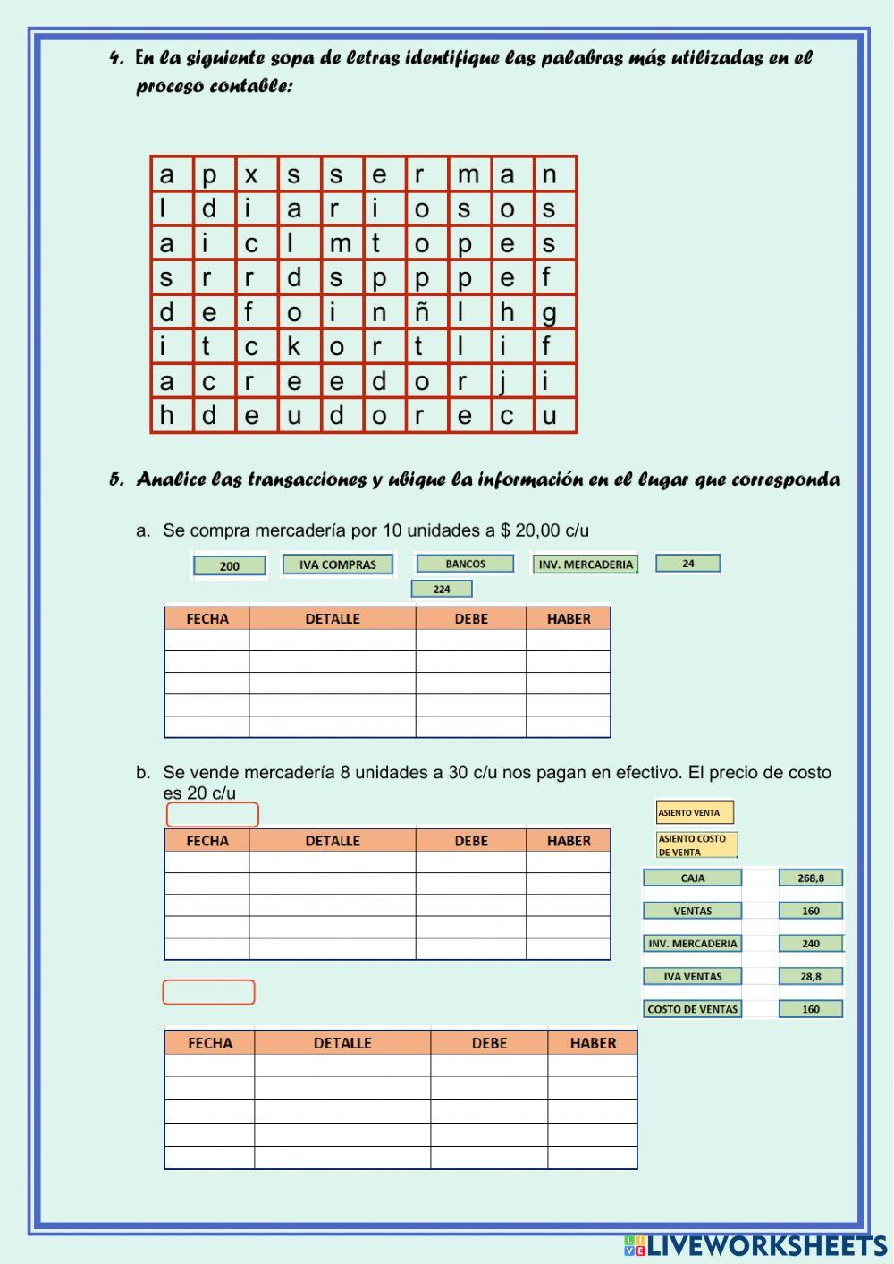 Mayor de mercaderia en excel