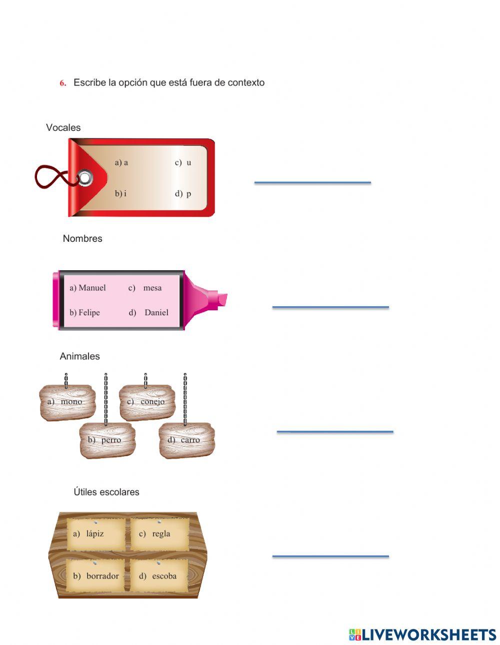 Formación de Palabras y Oraciones