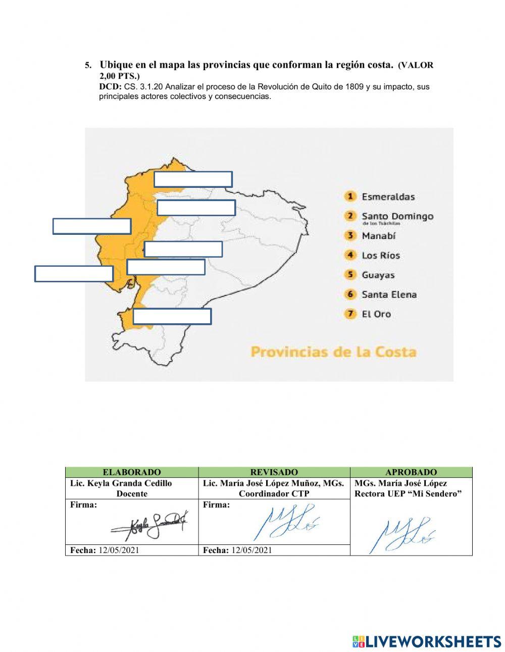 Evaluación diagnóstica - séptimo año