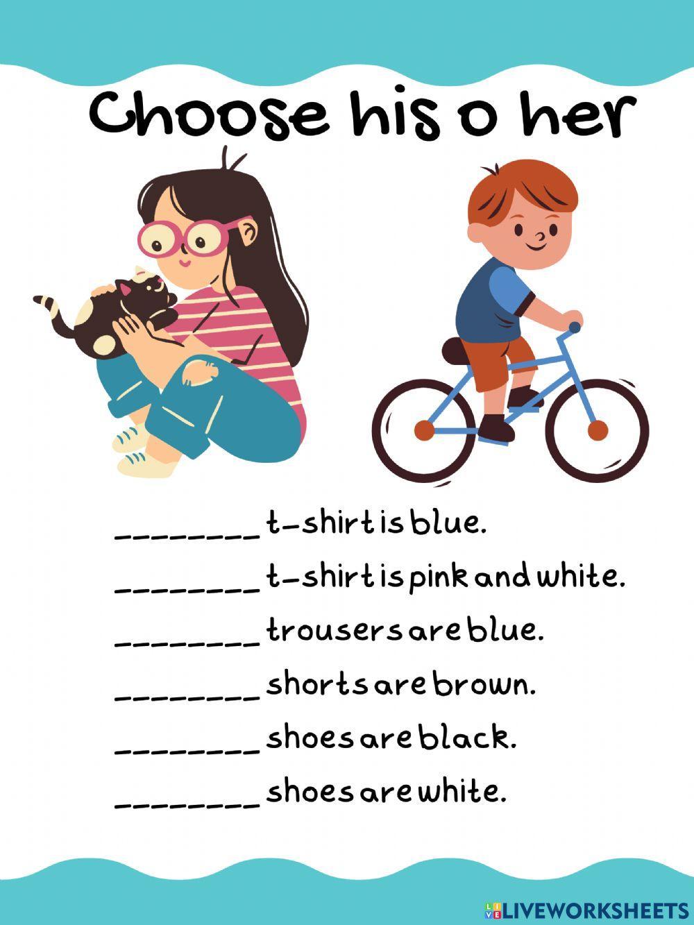 Choose his her