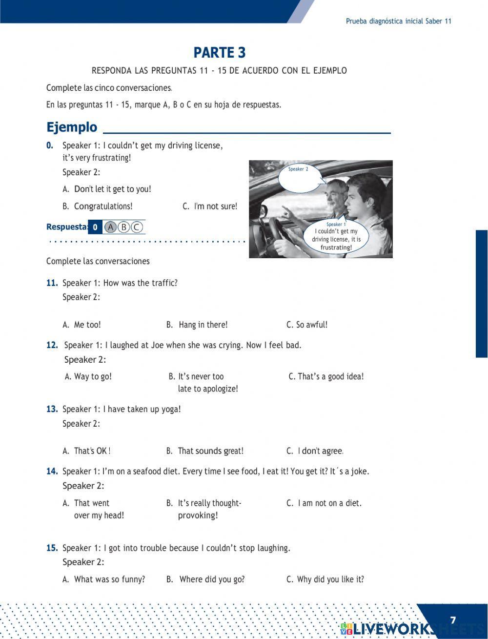 Know now! PRUEBA DIAGNOSTICA