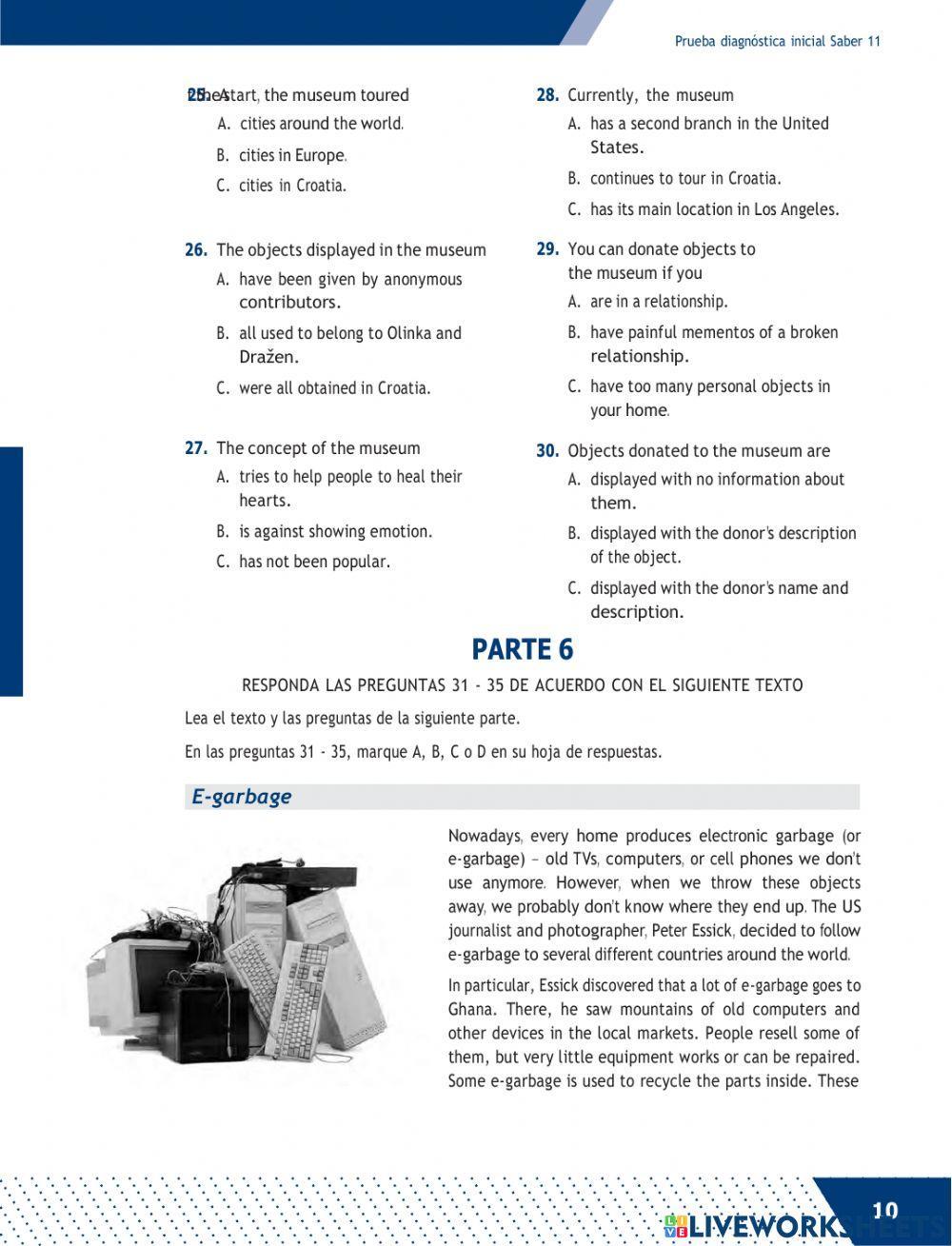 Know now! PRUEBA DIAGNOSTICA