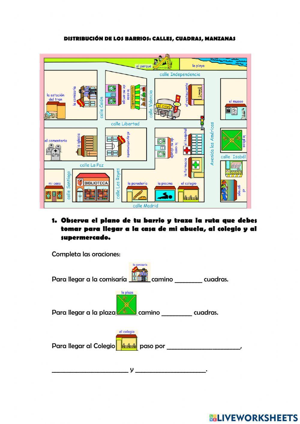 Distribución de barrios