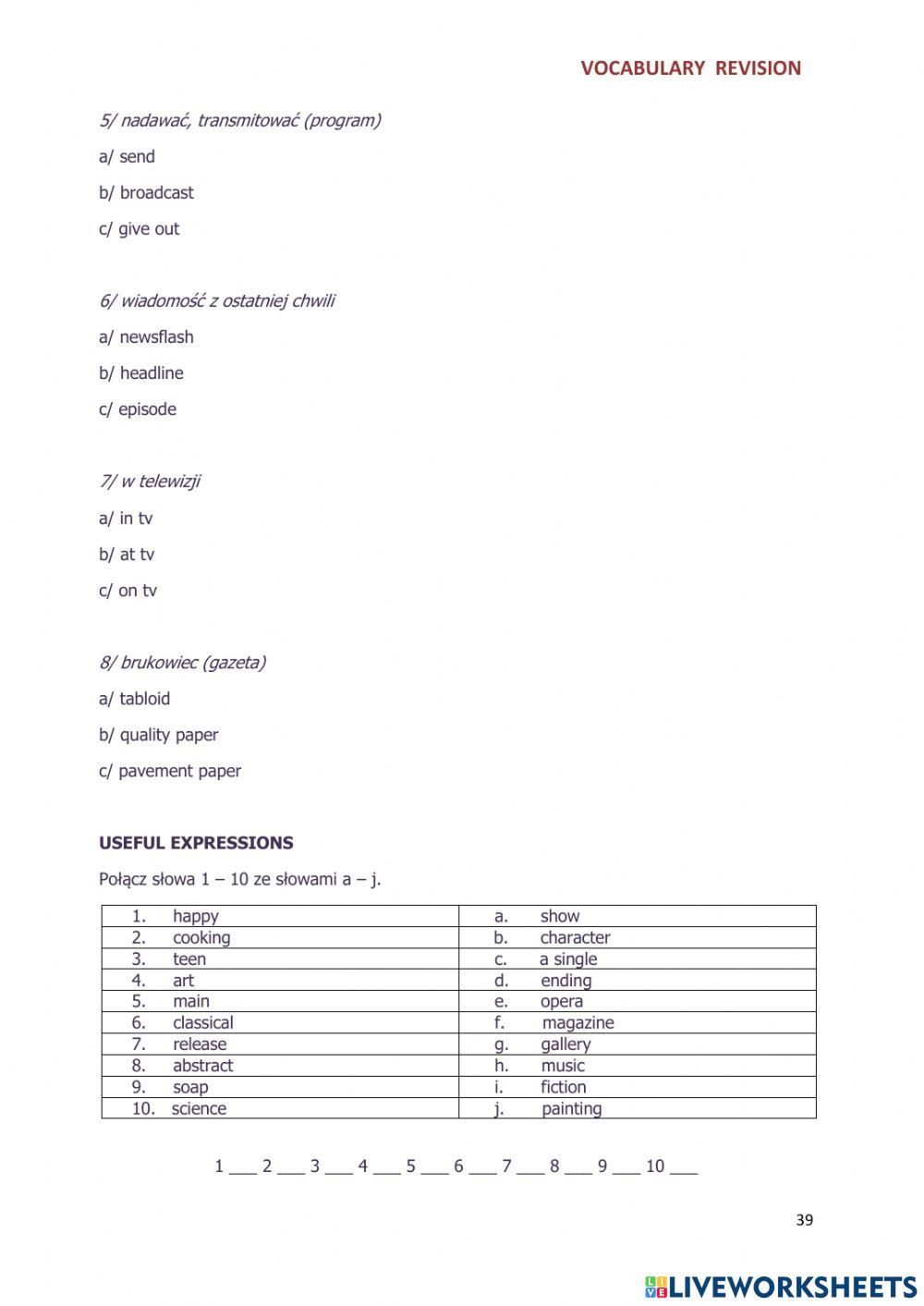 Culture vocabulary Ideas4cel