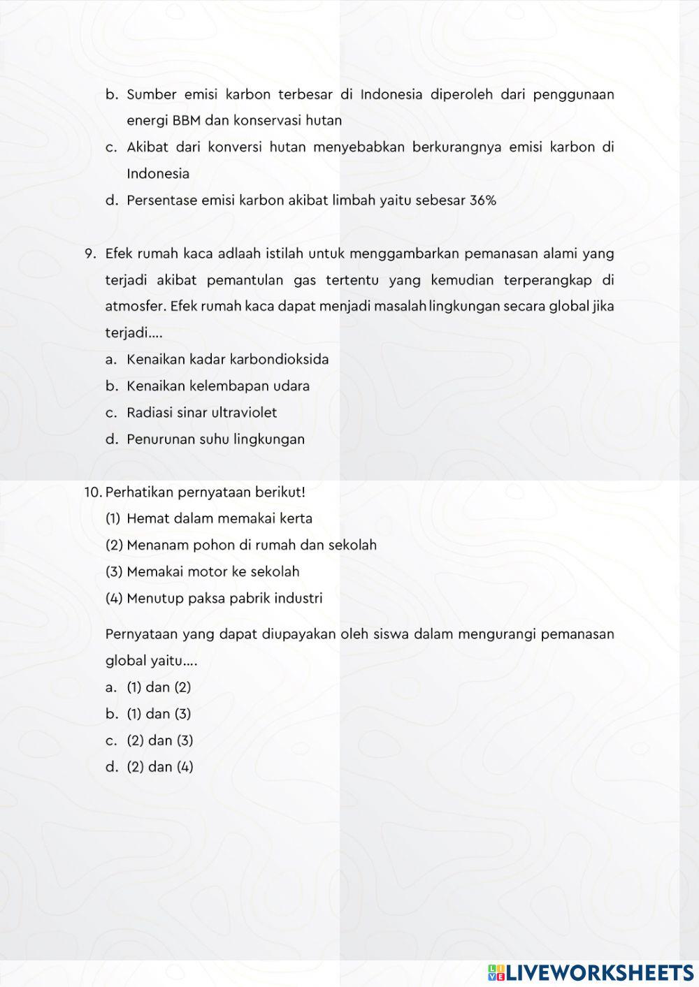 Evaluasi Pemanasan Global