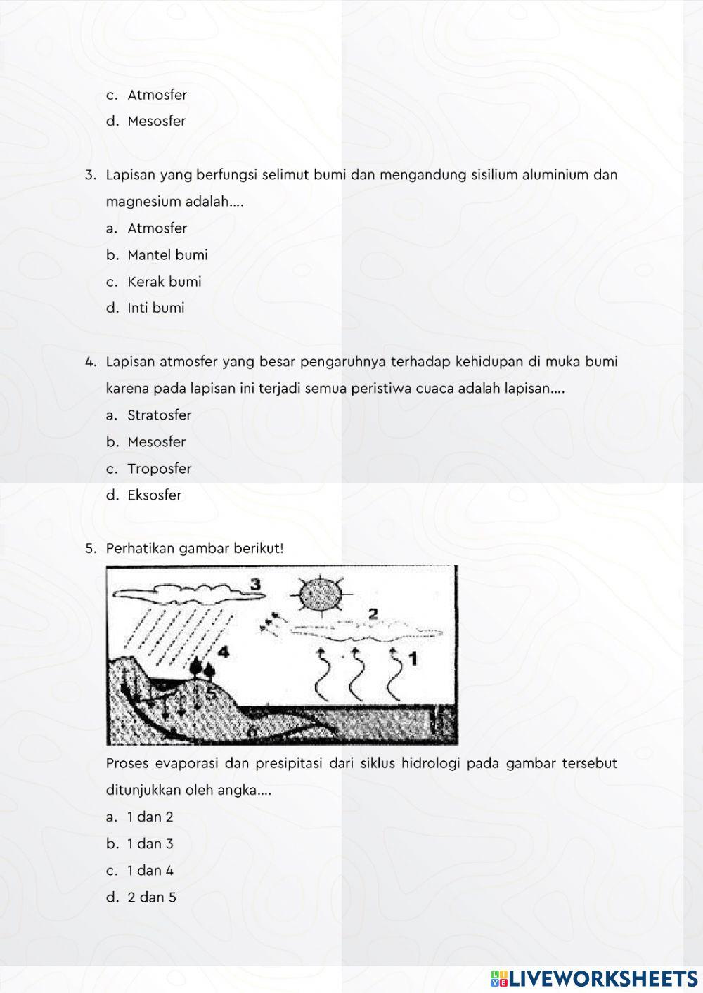 Evaluasi Lapisan Bumi