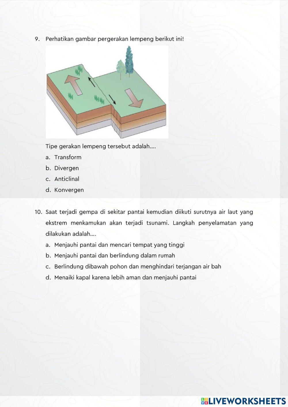 Evaluasi Lapisan Bumi
