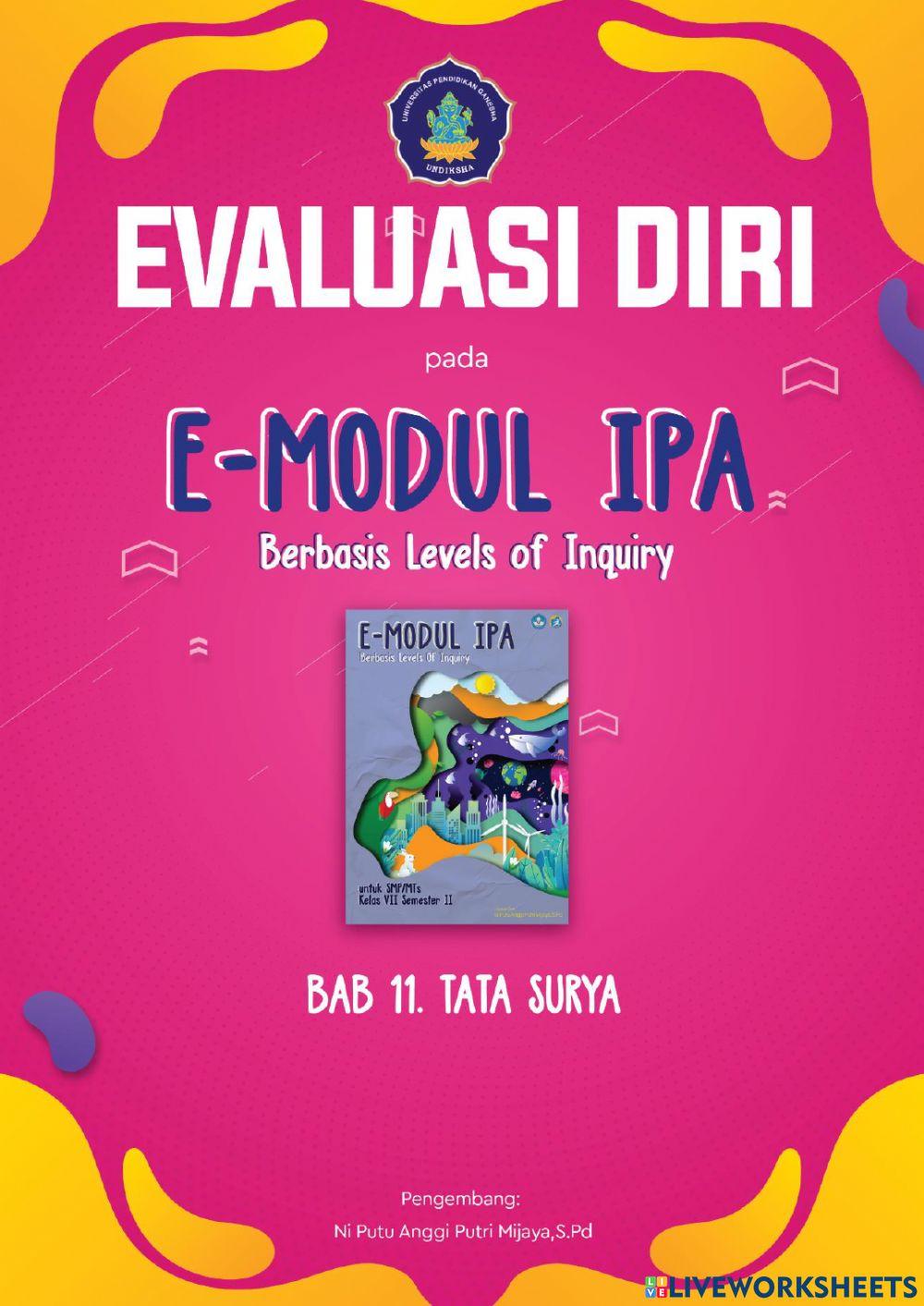 Evaluasi Tata Surya