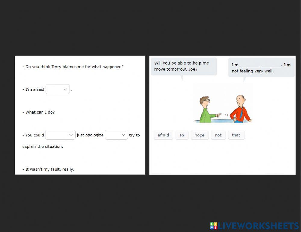 Conjunction in pair - in short answer TEST