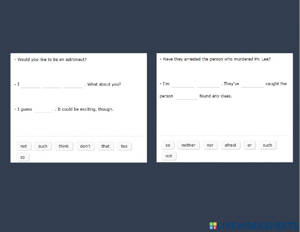 Conjunction in short - in pair Review
