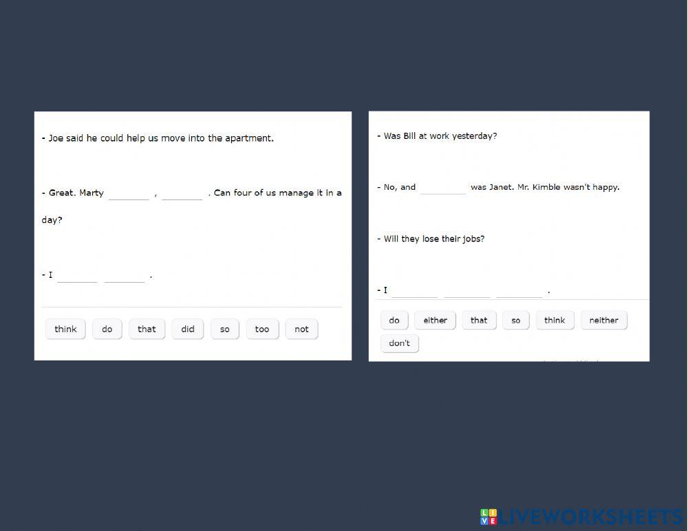 Conjunction in short - in pair Review