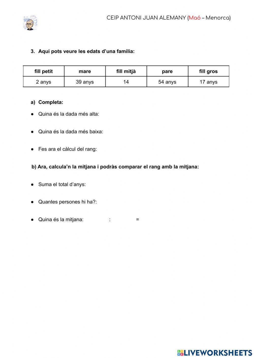 El rang : estadística