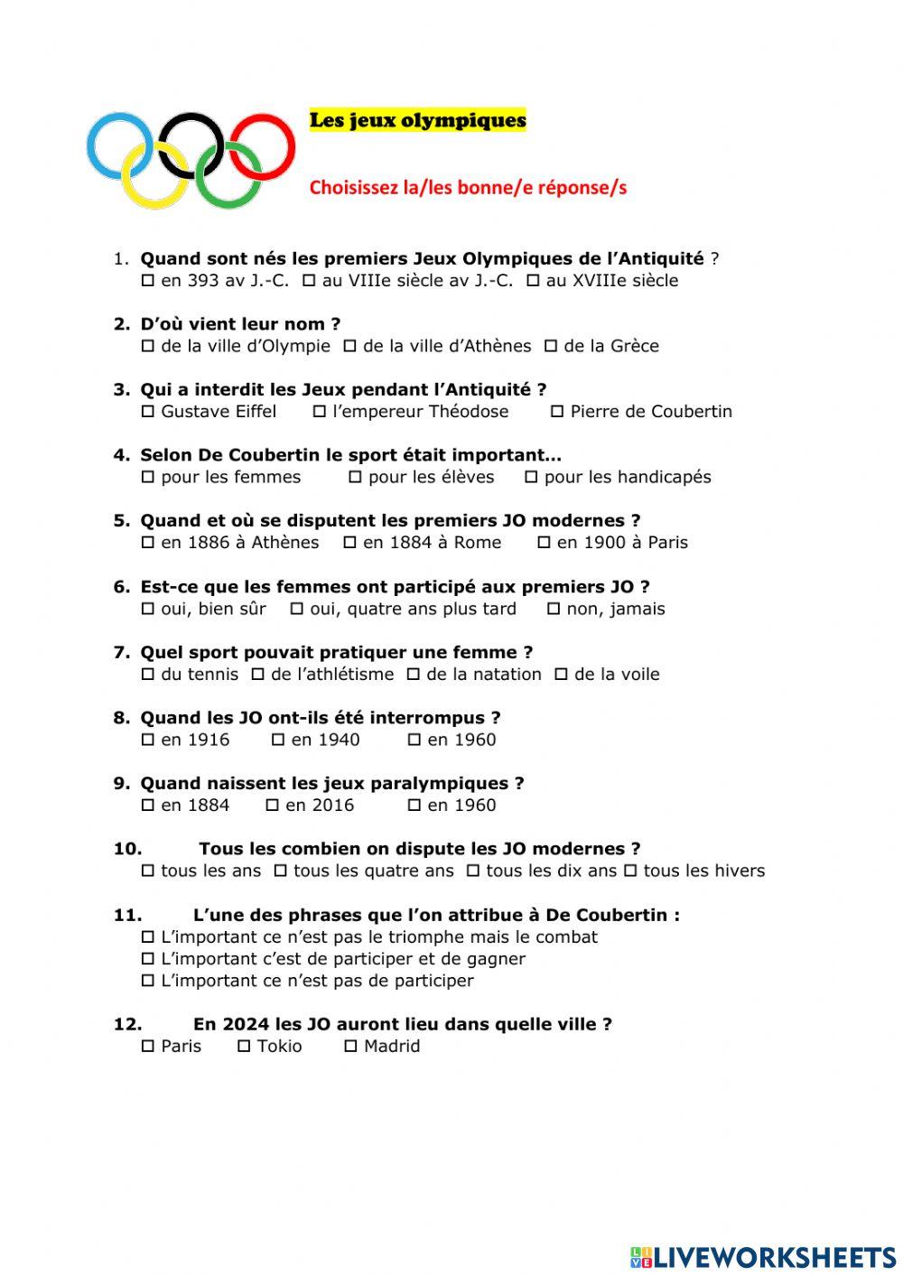 La Tour Eiffel et les JO