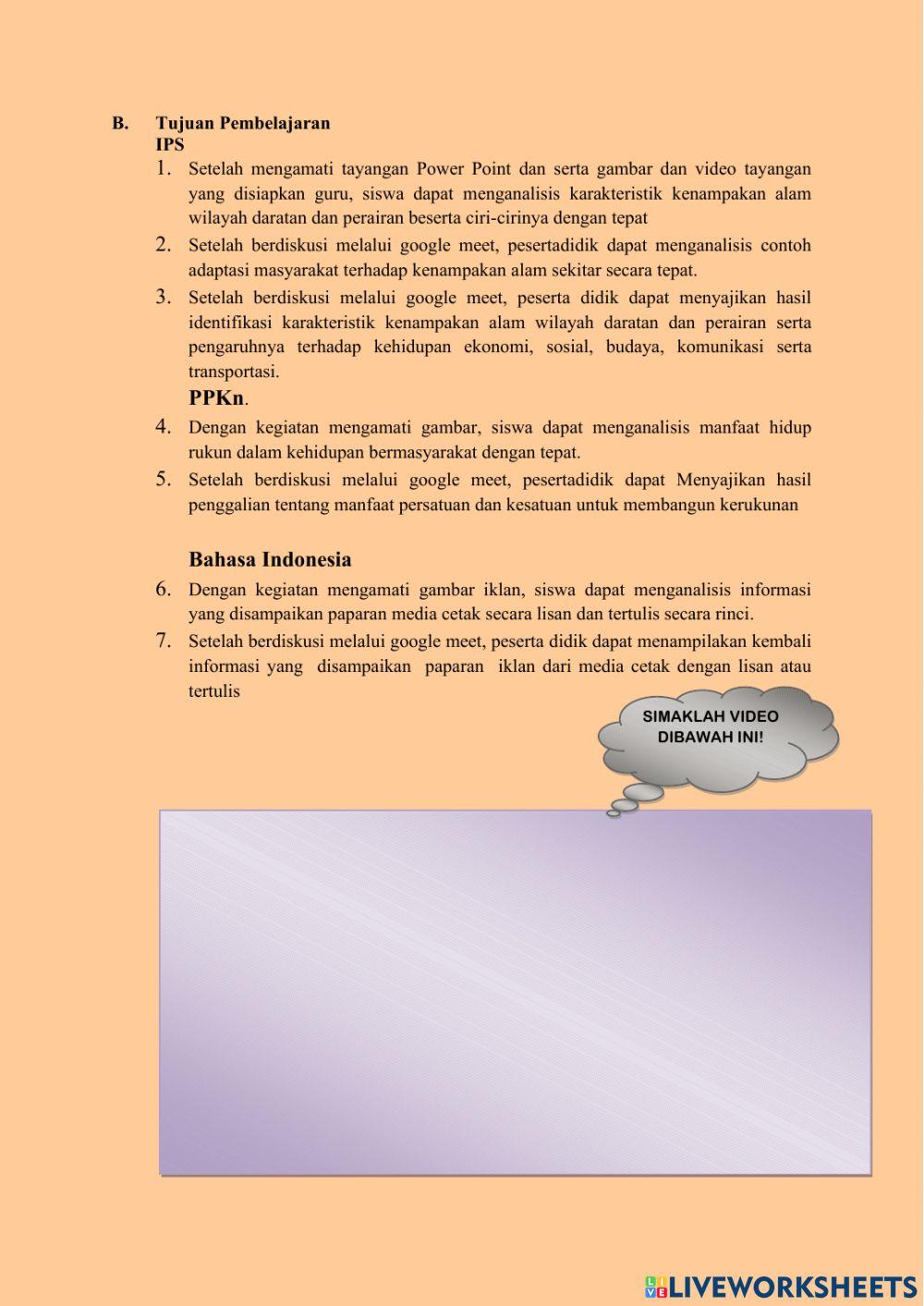 LKPD Tema 9 Subtema 1 PB 4