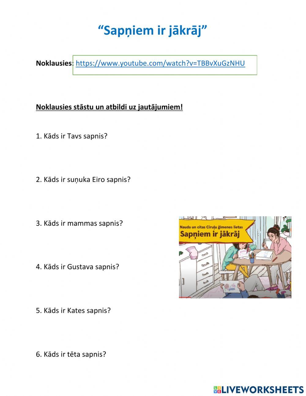 Sapņiem ir jākrāj