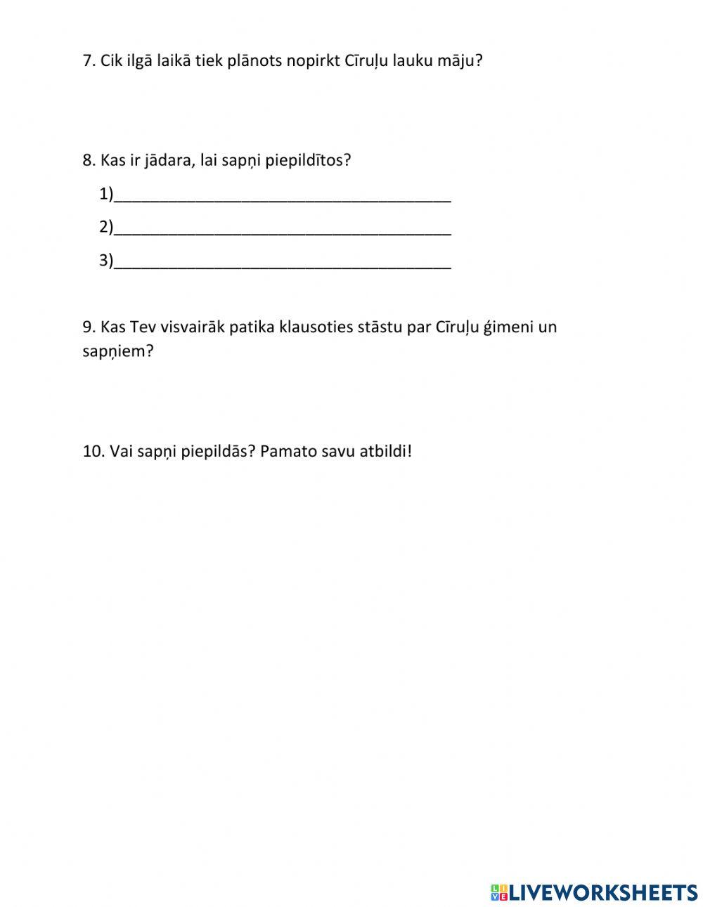 Sapņiem ir jākrāj