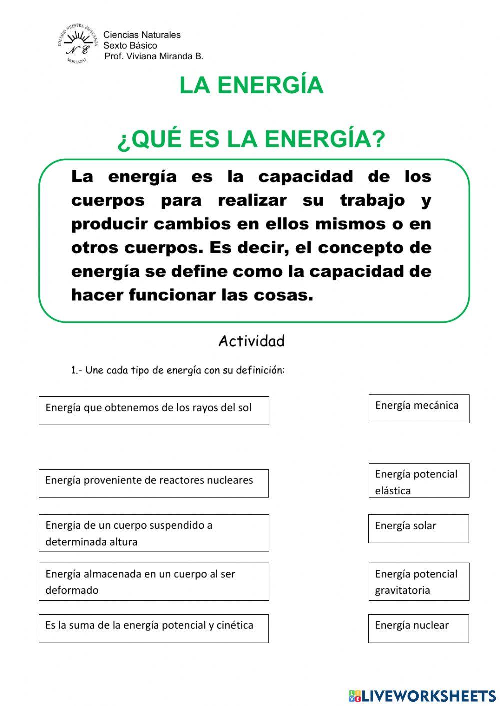 La energía