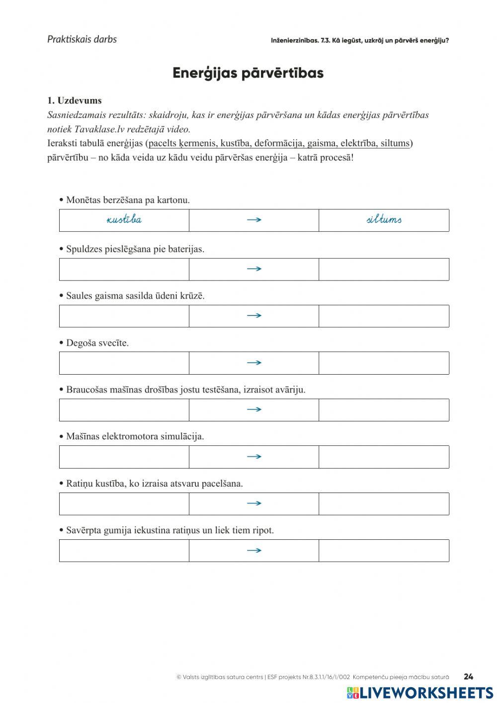 Enerģijas pārvērtības skola2030