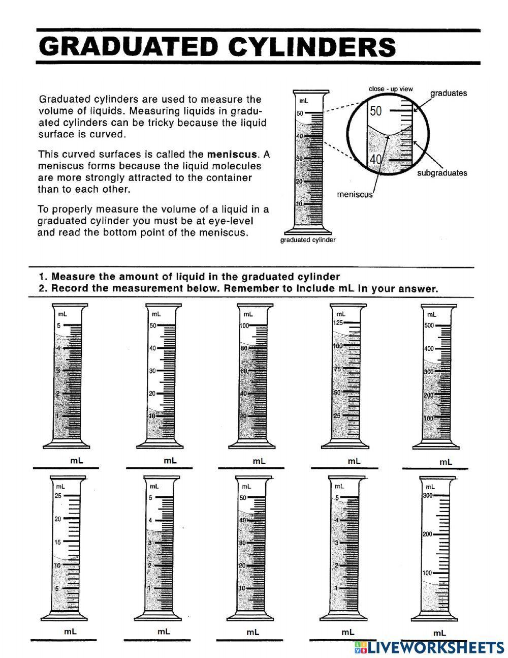 PS-00-05-Graduated Cylinder Practice worksheet | Live Worksheets ps-00-05-graduated-cylinder-practice-worksheet-live-worksheets