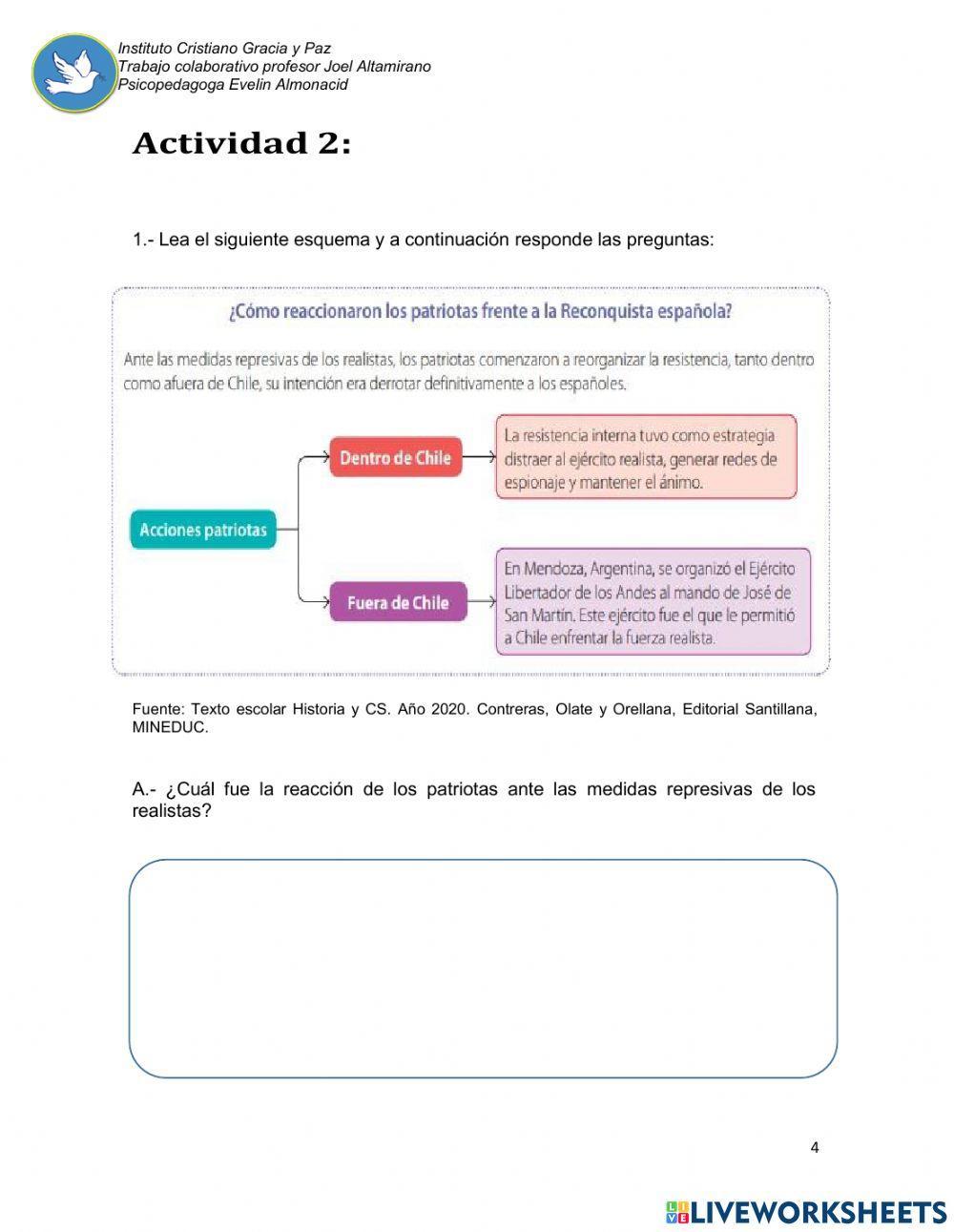 Etapas de la independencia de Chile