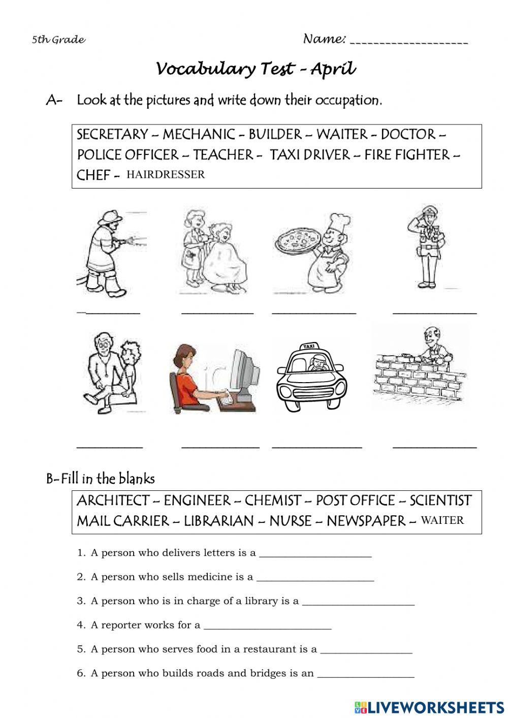 Progress tests april 2021