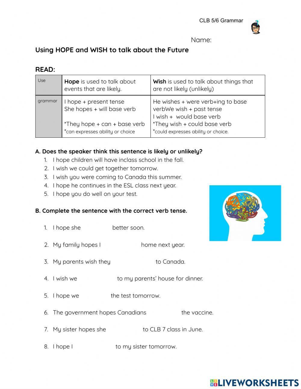 CLB 5-6 Hope and Wish in the future