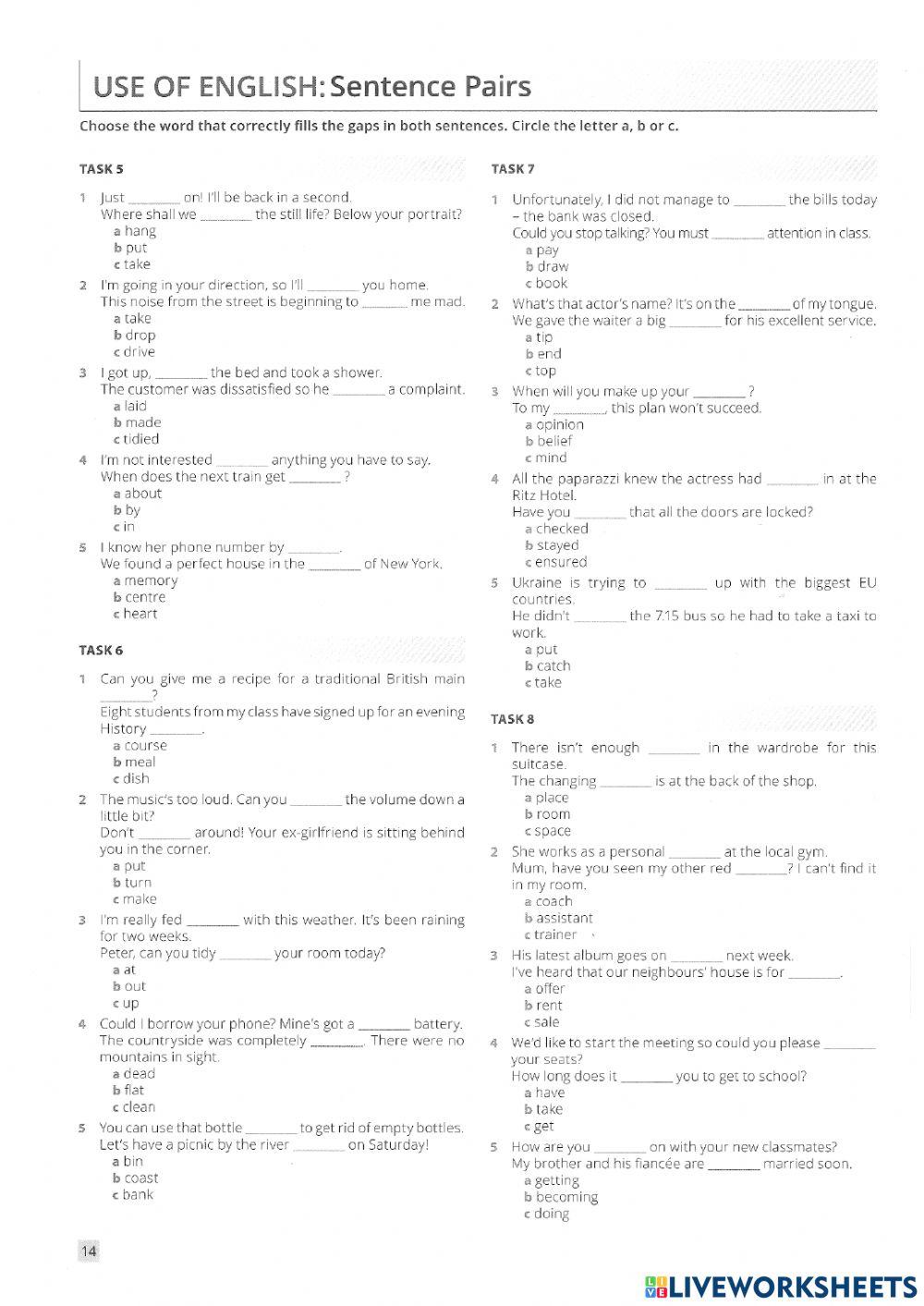 Focus on exams - Use of English 2