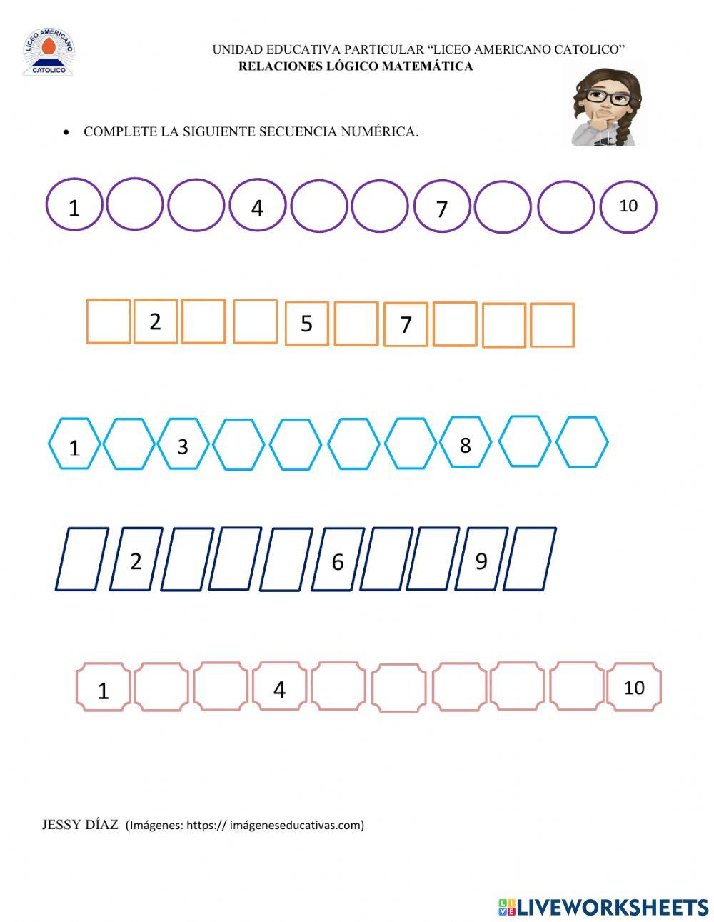 Secuencias numérica