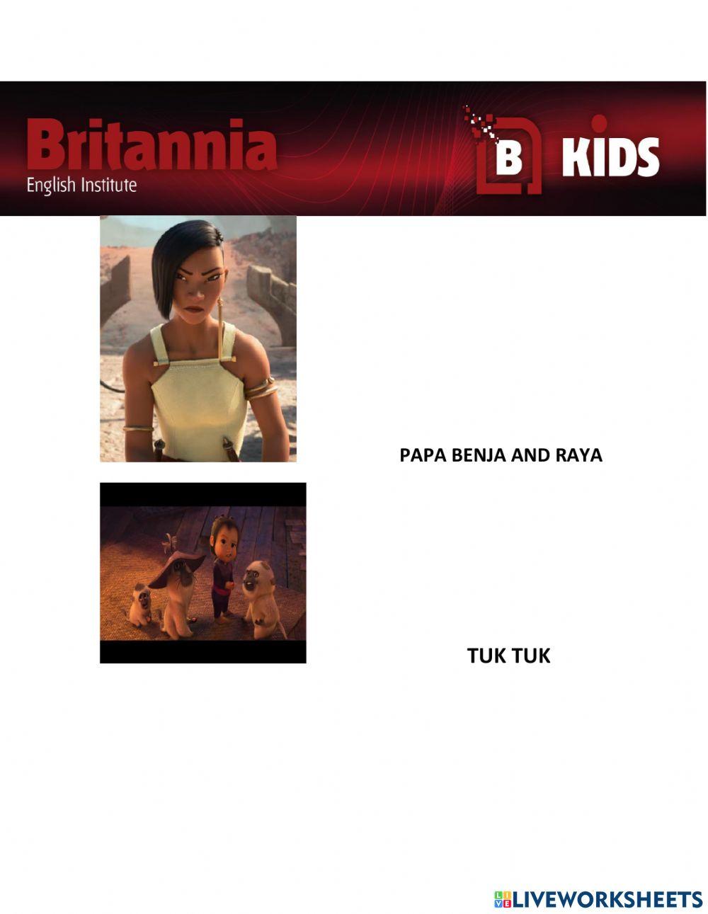 Actividades película Raya y el último dragón