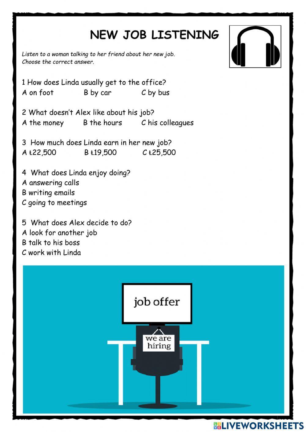 New Job KET Listening