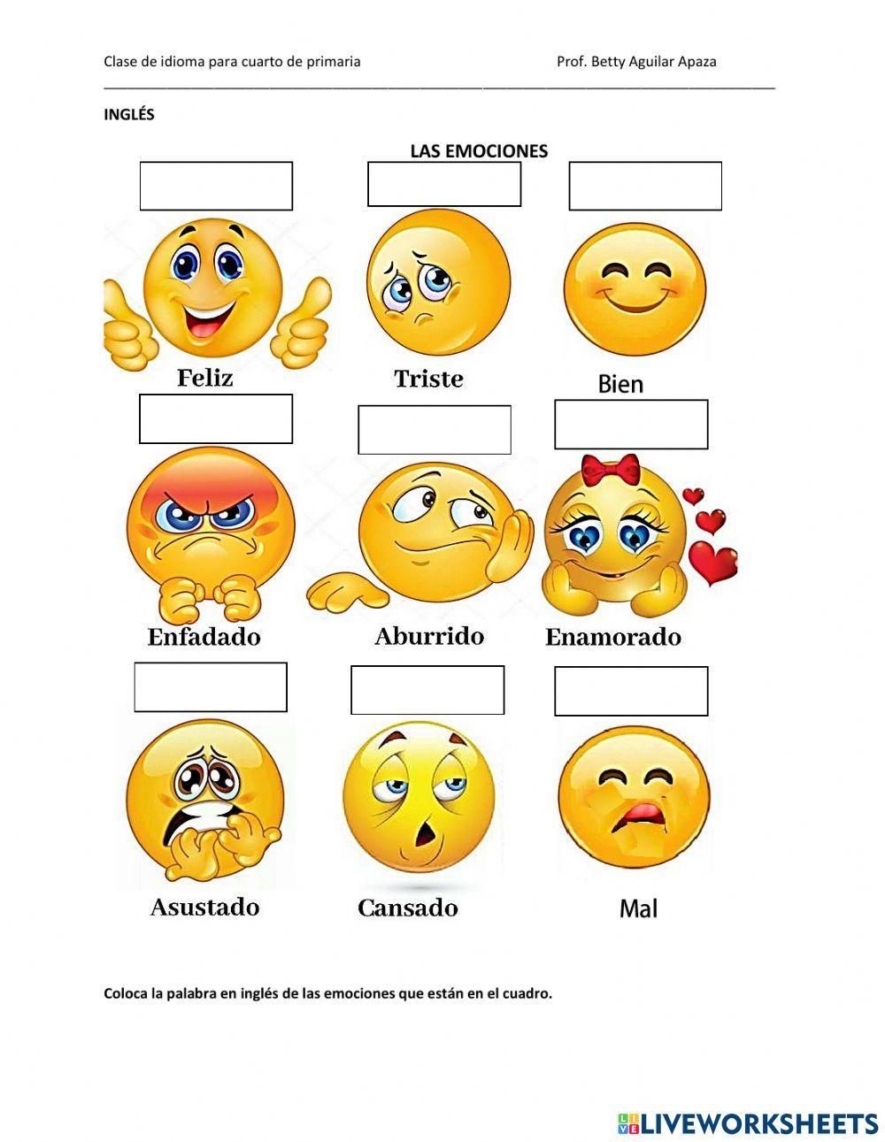 Emociones en inglés